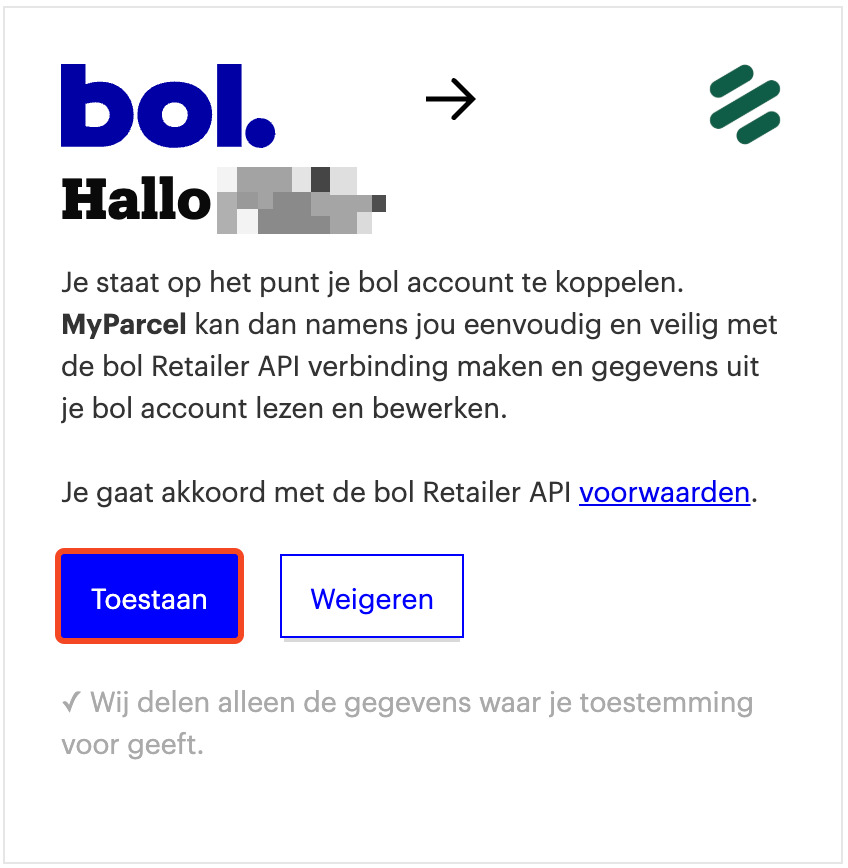 Toestaan van koppeling